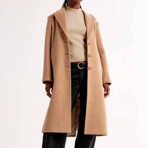 A&F Wool-Blend Tailored Coat